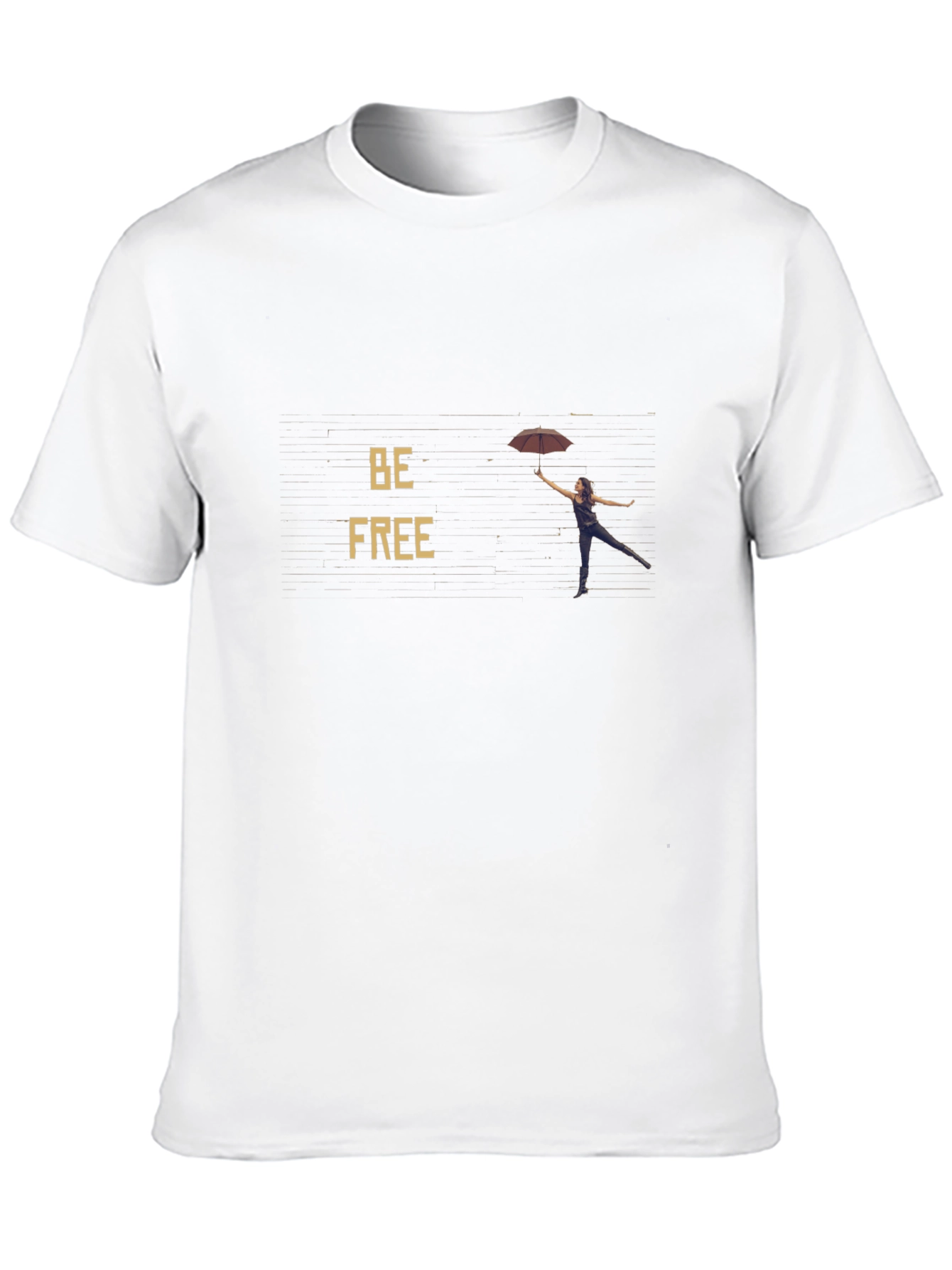 Be Free Black Graphic Tee