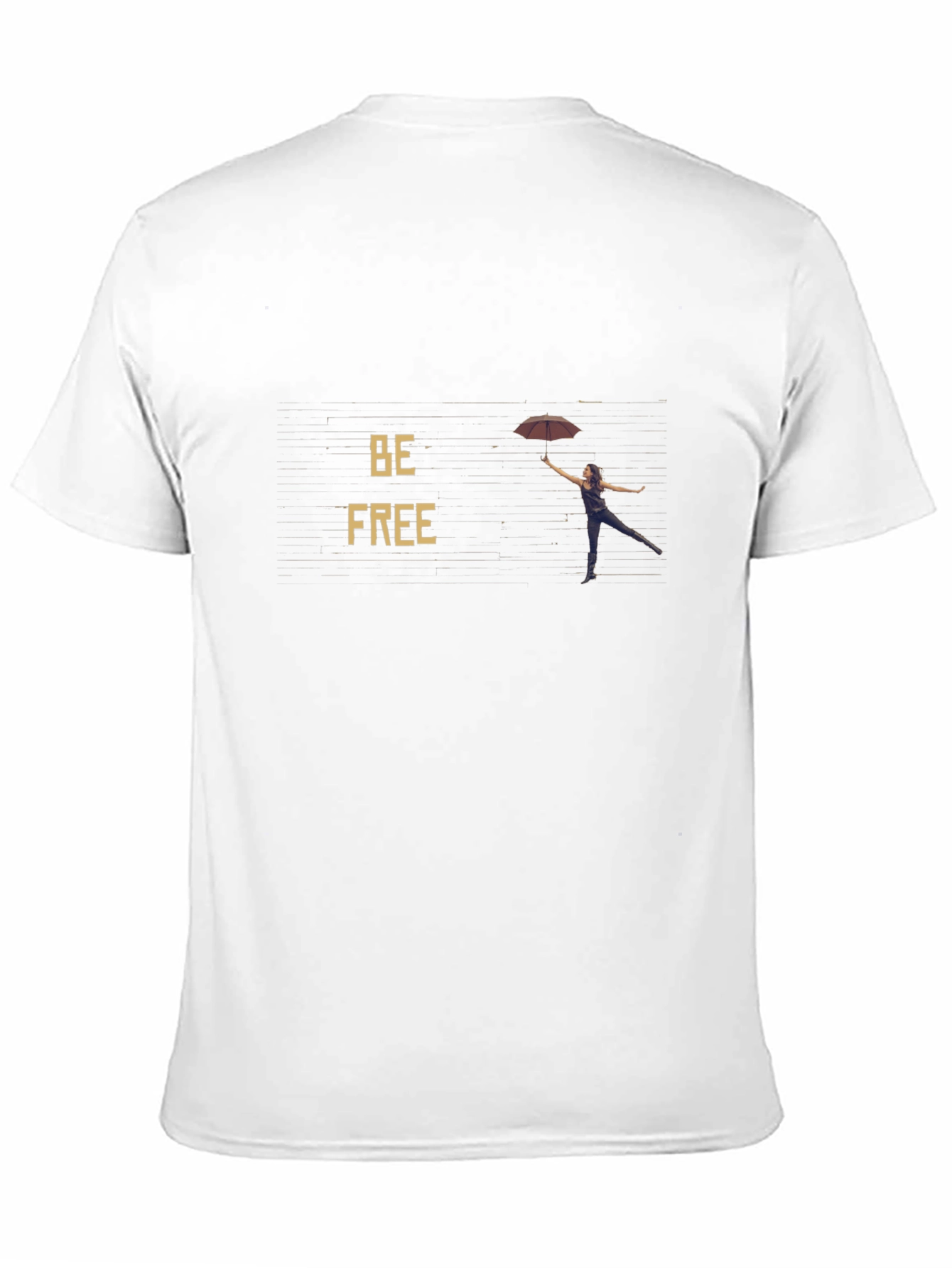 Be Free Black Graphic Tee