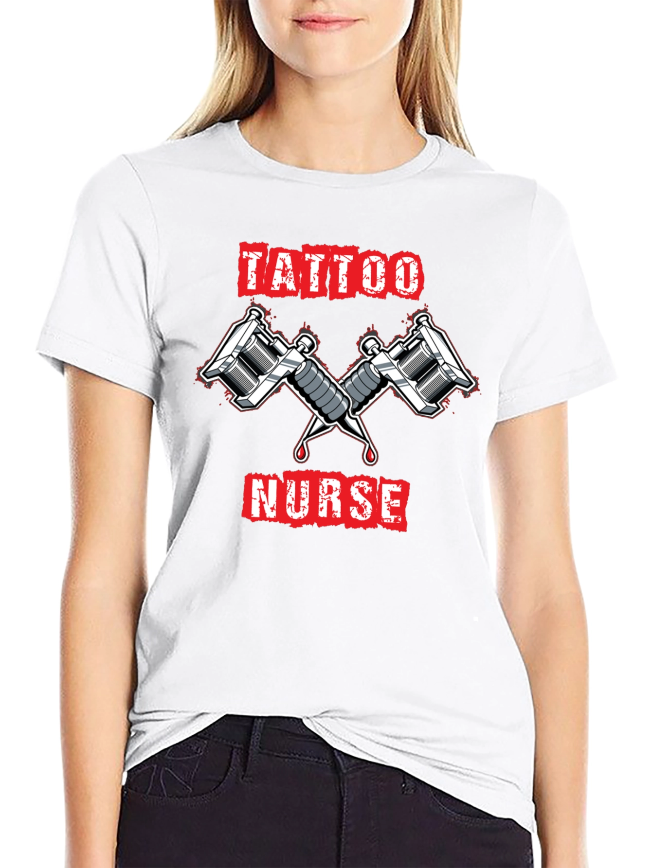 Tattoo Nurse Graphic T-Shirt - Cool Ink Design