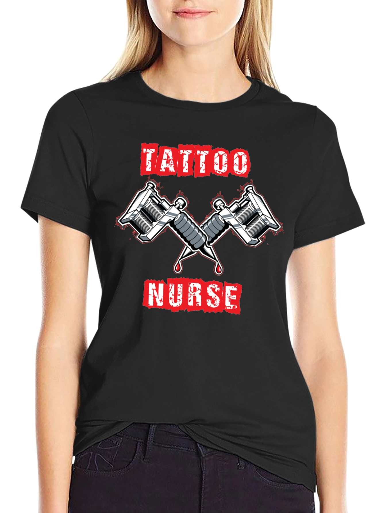 Tattoo Nurse Graphic T-Shirt - Cool Ink Design