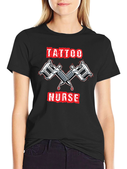 Tattoo Nurse Graphic T-Shirt - Cool Ink Design