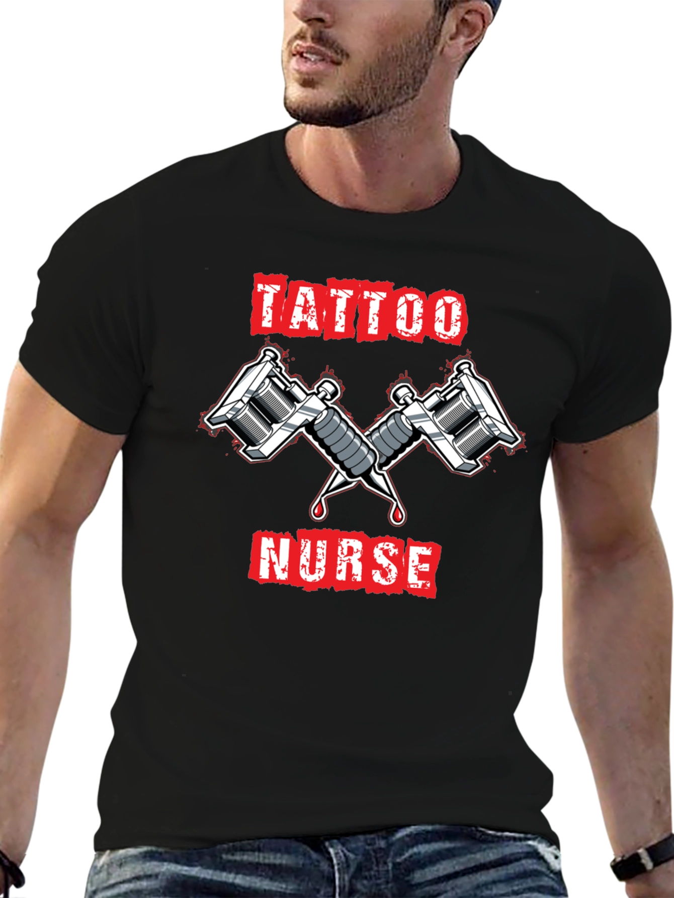 Tattoo Nurse Graphic T-Shirt - Cool Ink Design