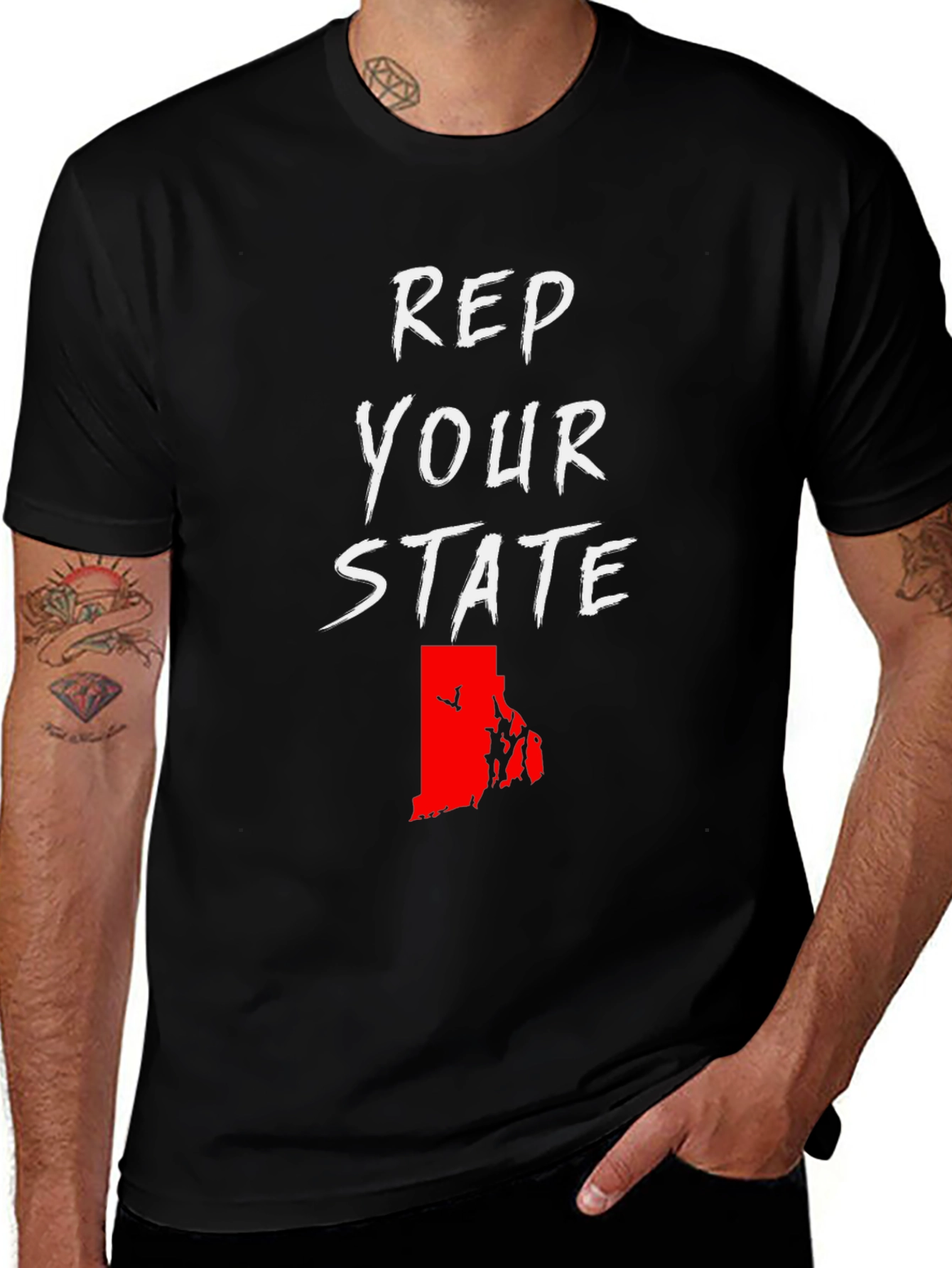 Rep Your State Graphic Tee - Rhode Island Pride