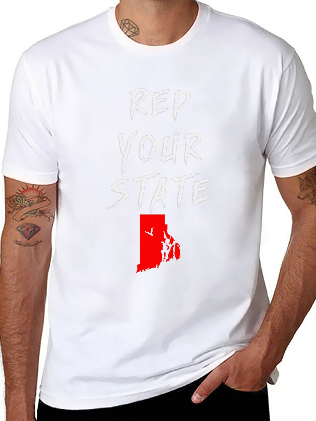 Rep Your State Graphic Tee - Rhode Island Pride