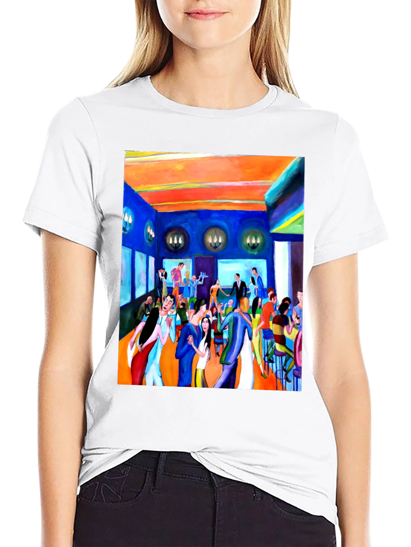 Artistic Gathering Graphic T-Shirt