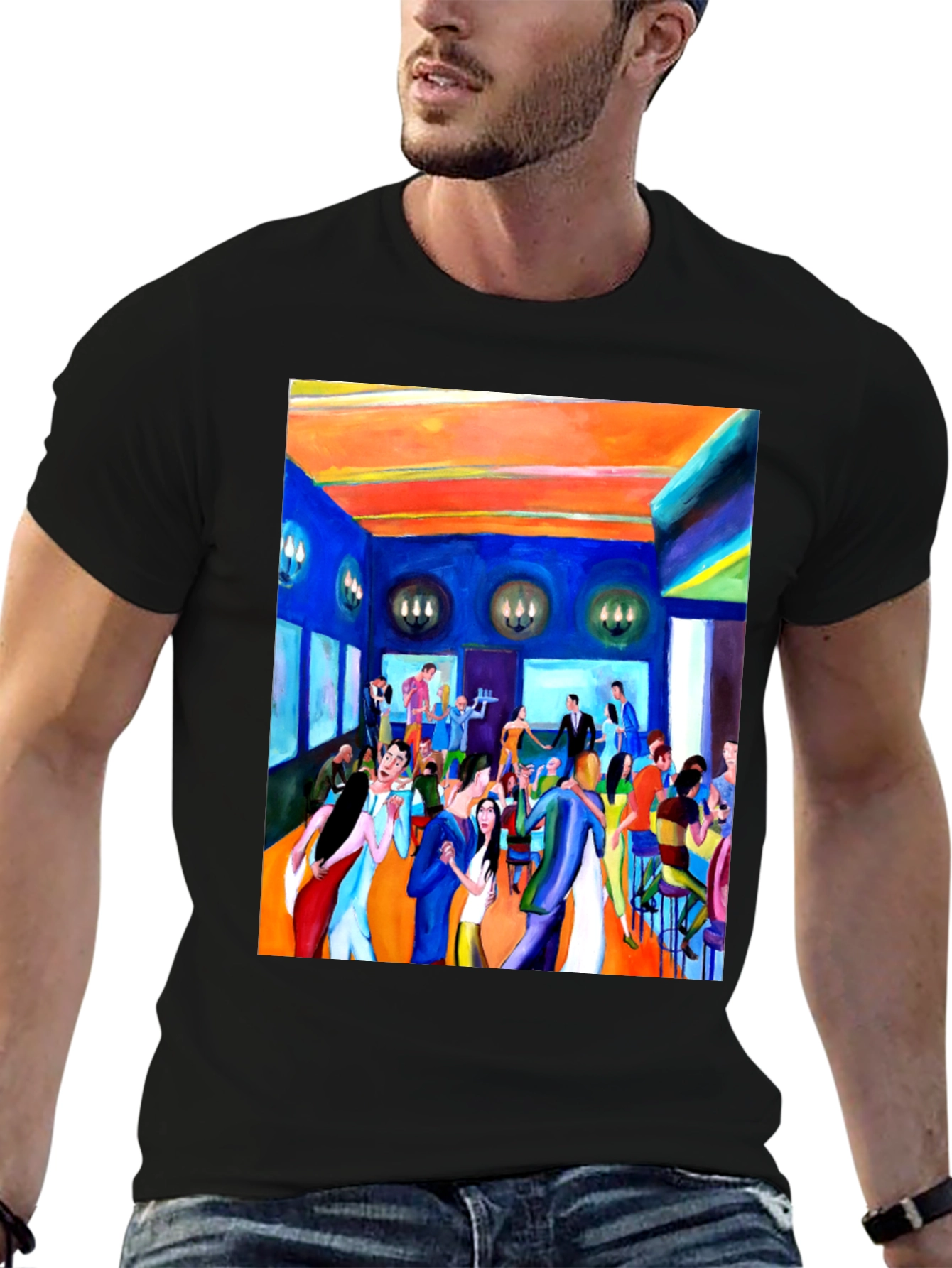 Artistic Gathering Graphic T-Shirt