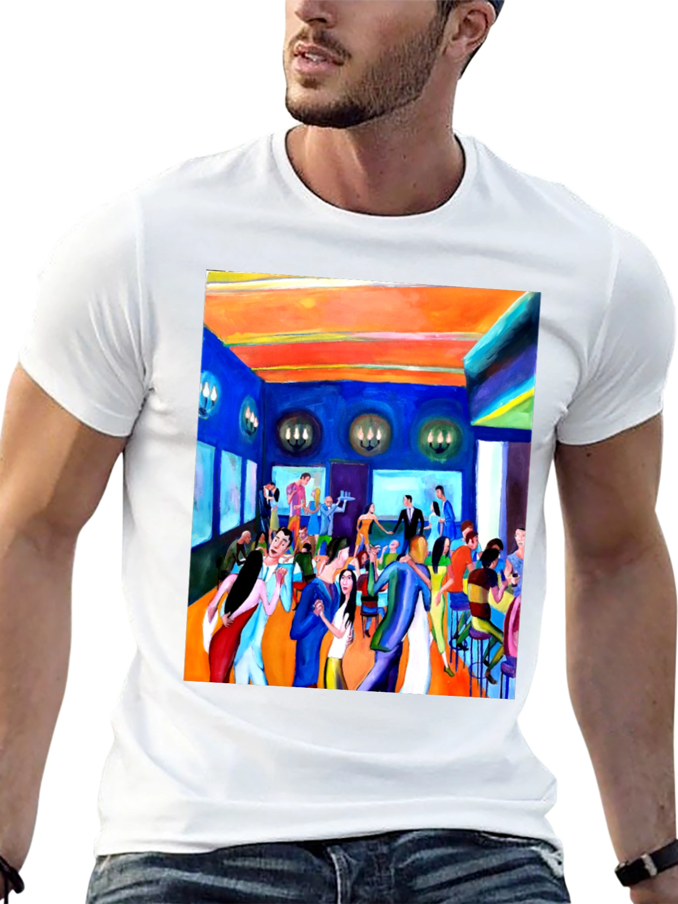 Artistic Gathering Graphic T-Shirt