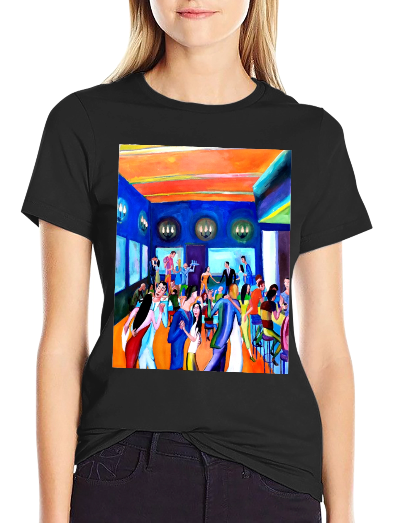 Artistic Gathering Graphic T-Shirt