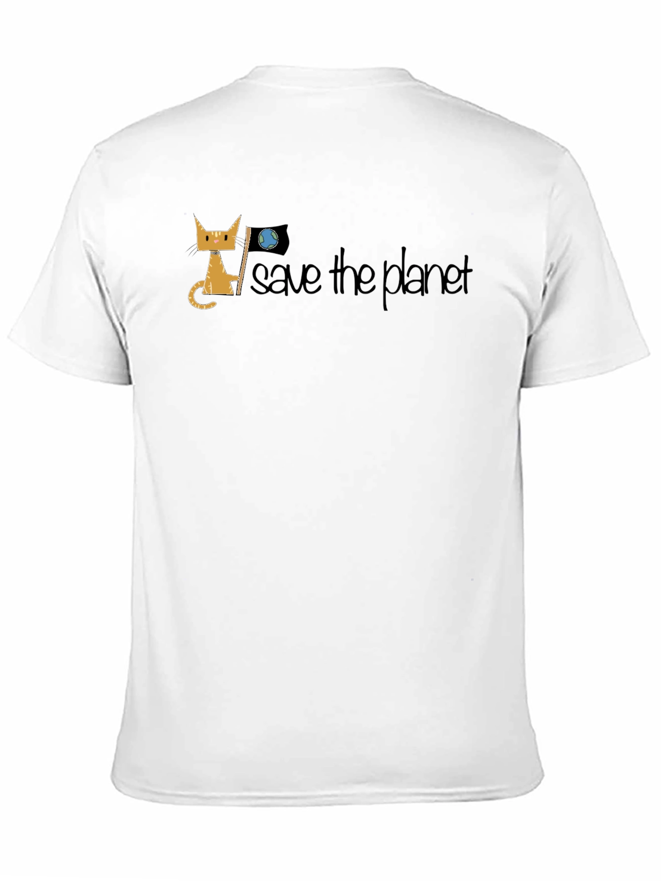 Save the Planet Graphic T-Shirt - Black