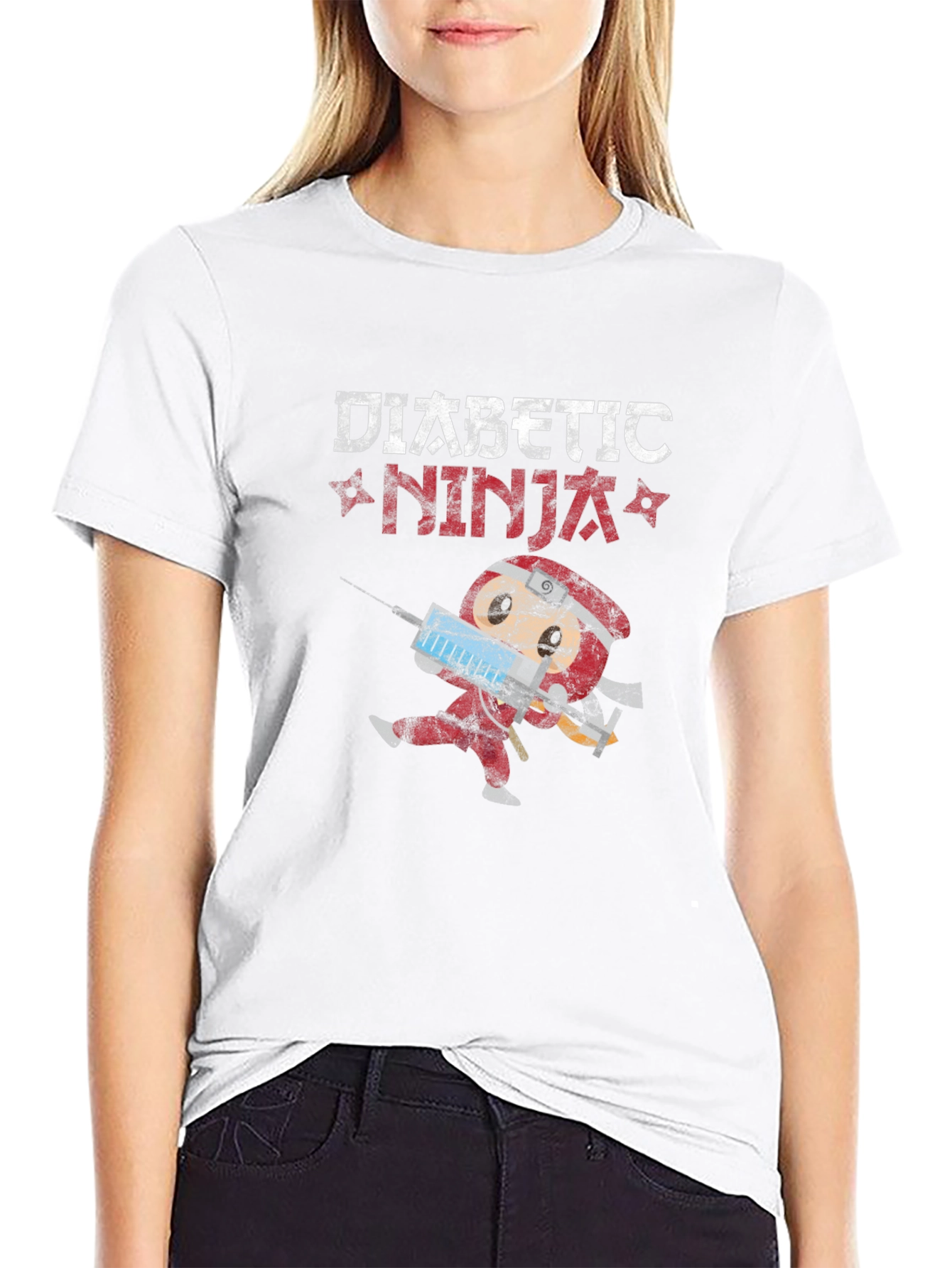 Diabetic Ninja Novelty T-Shirt