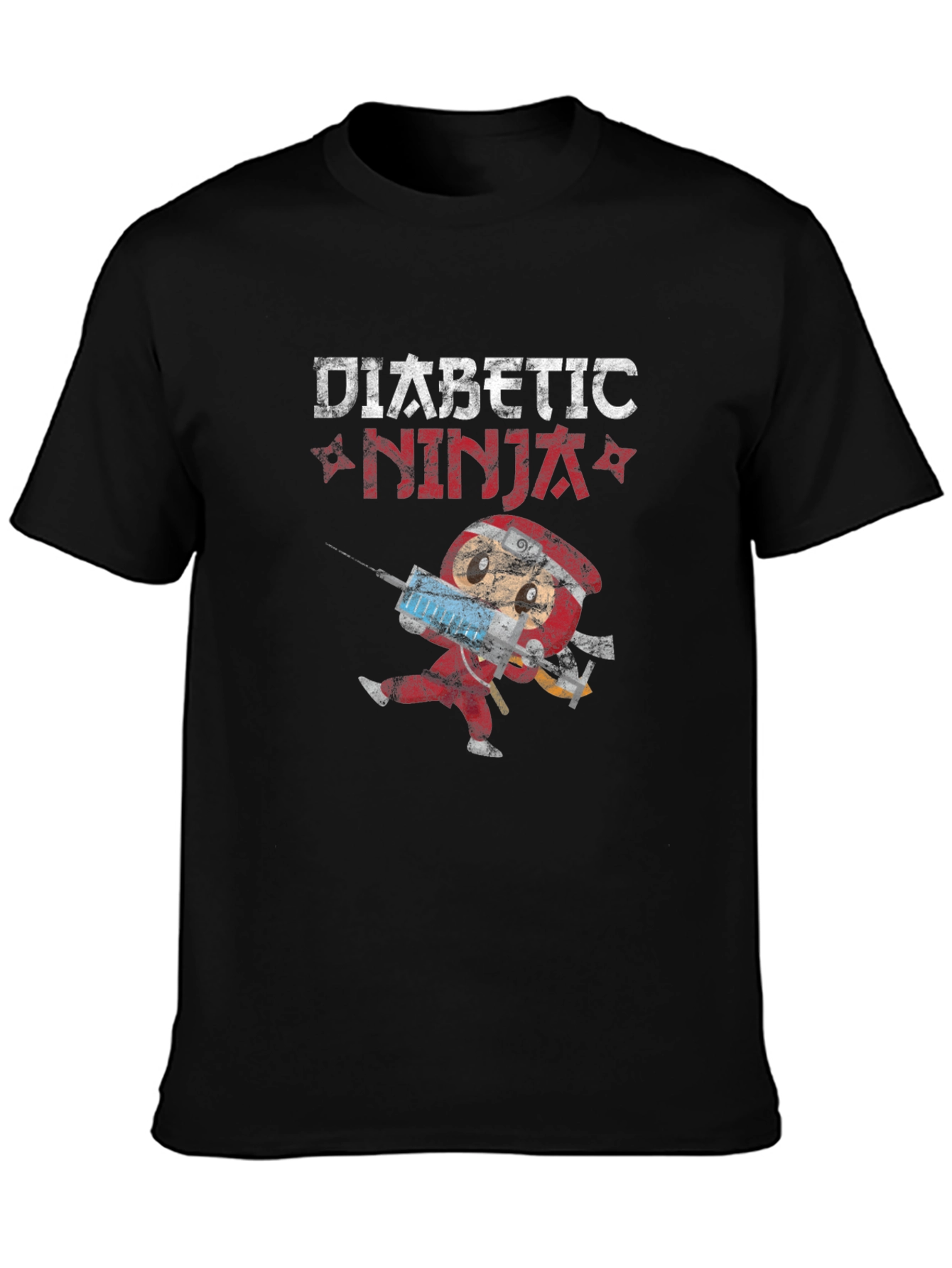 Diabetic Ninja Novelty T-Shirt