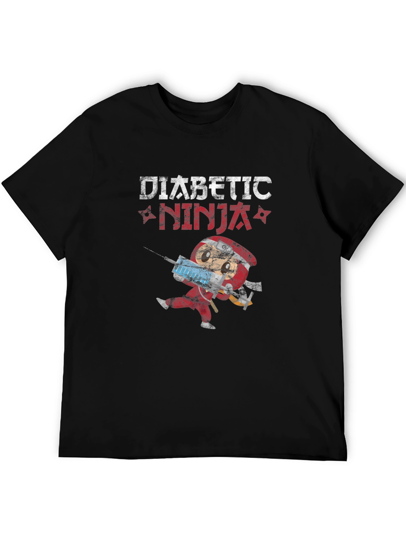 Diabetic Ninja Novelty T-Shirt