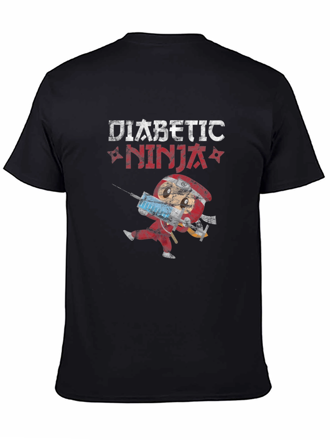 Diabetic Ninja Novelty T-Shirt