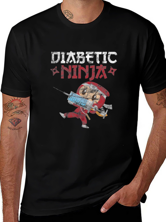 Diabetic Ninja Novelty T-Shirt