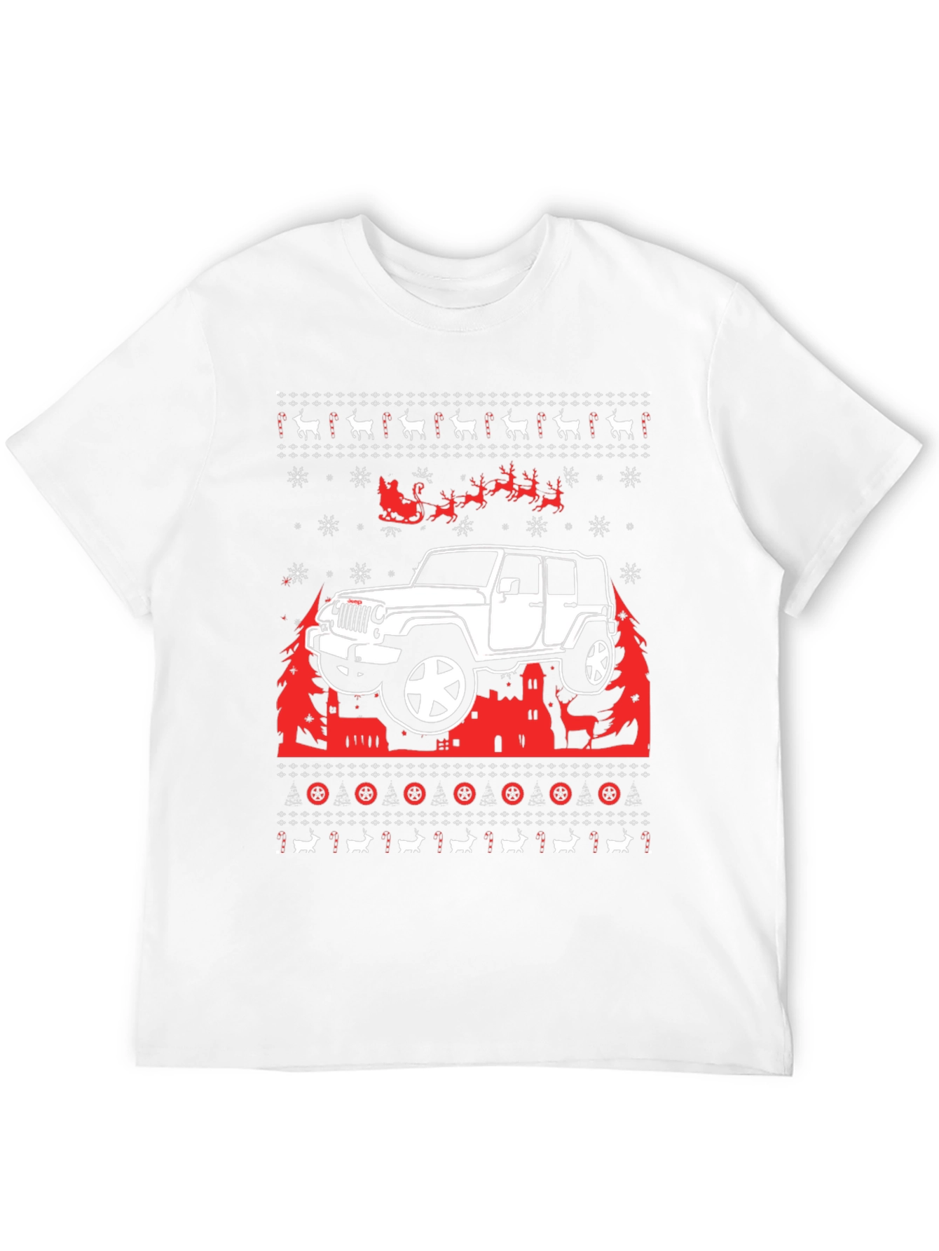 Jeep Ugly Christmas Sweater T-Shirt