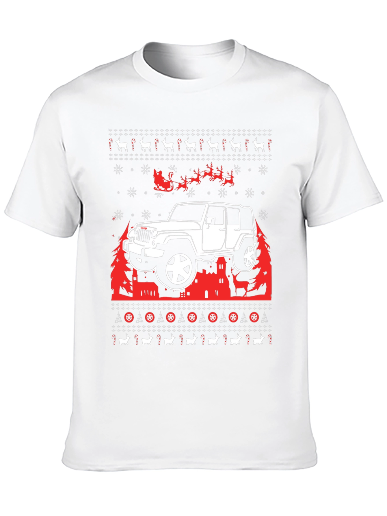 Jeep Ugly Christmas Sweater T-Shirt