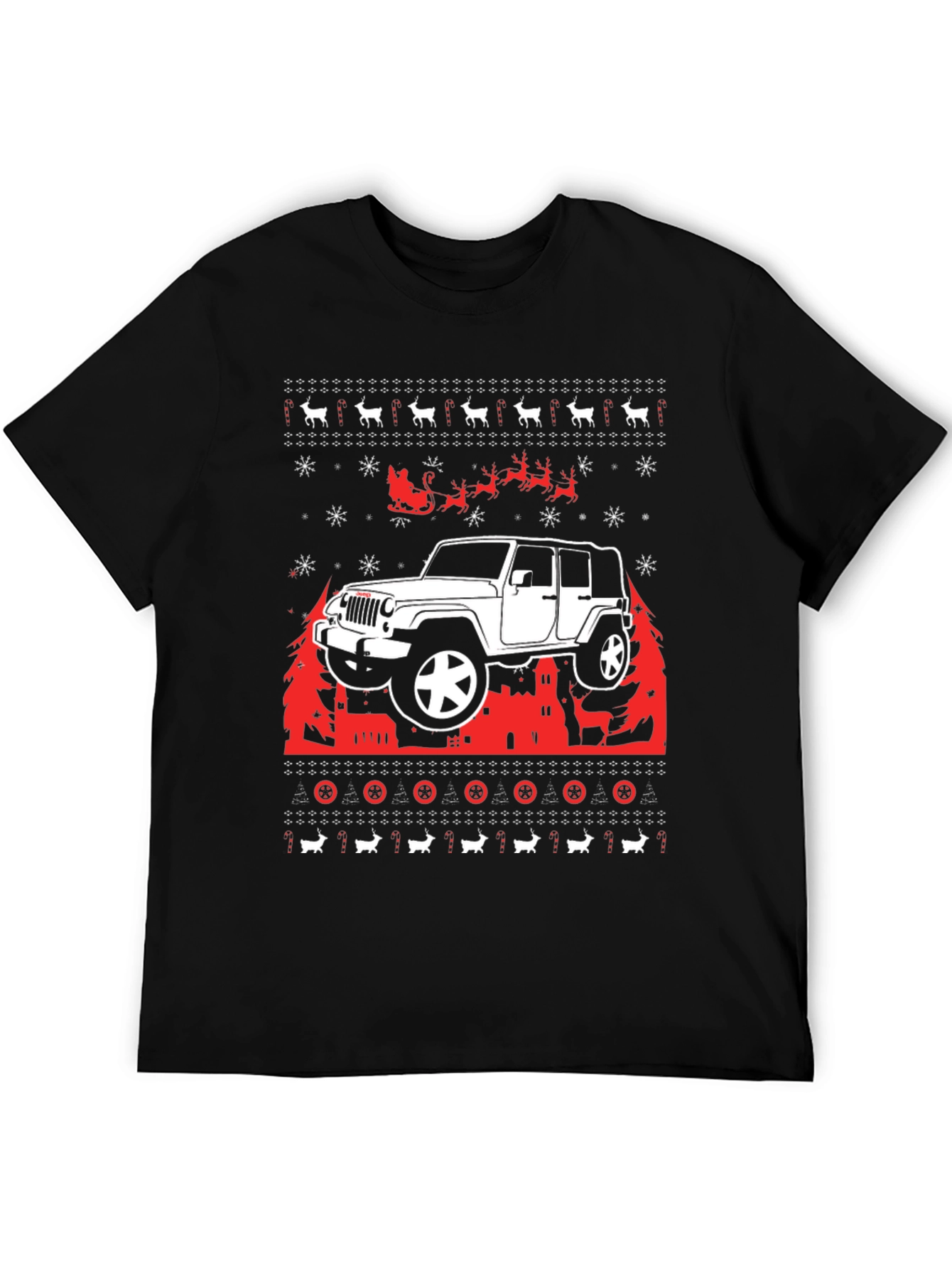 Jeep Ugly Christmas Sweater T-Shirt