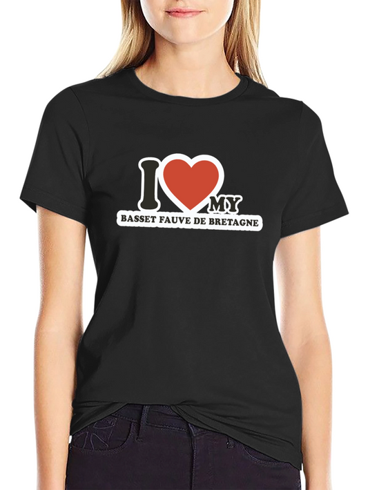 I Love My Basset Fauve de Bretagne T-Shirt