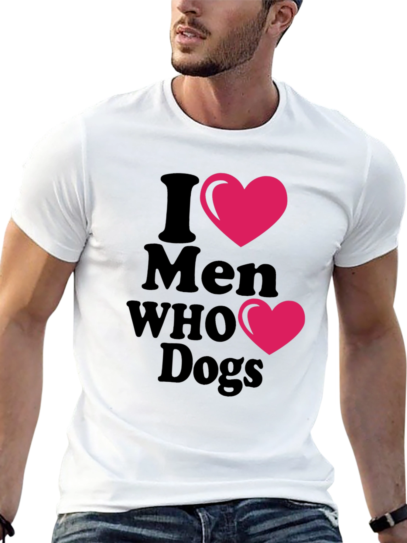 I Heart Men Who Love Dogs T-Shirt