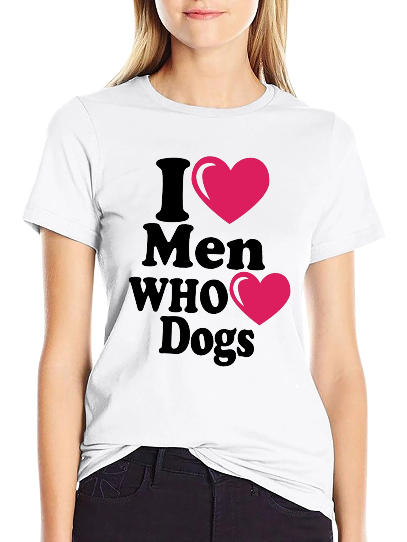 I Heart Men Who Love Dogs T-Shirt