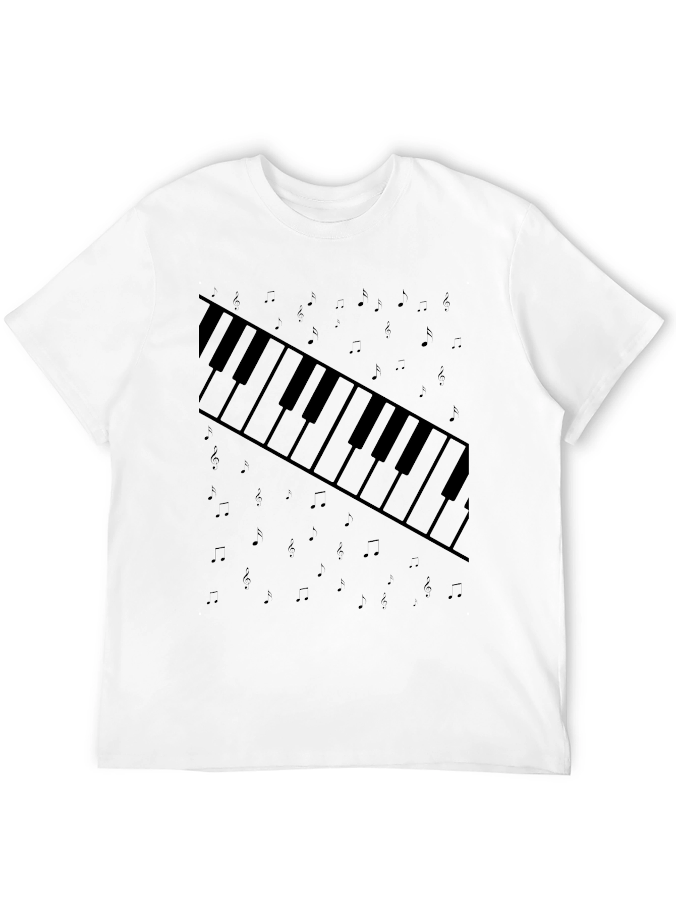 Piano Keys Graphic Tee - Music Lovers T-Shirt