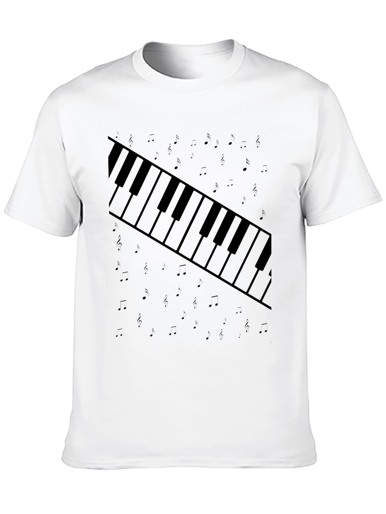 Piano Keys Graphic Tee - Music Lovers T-Shirt