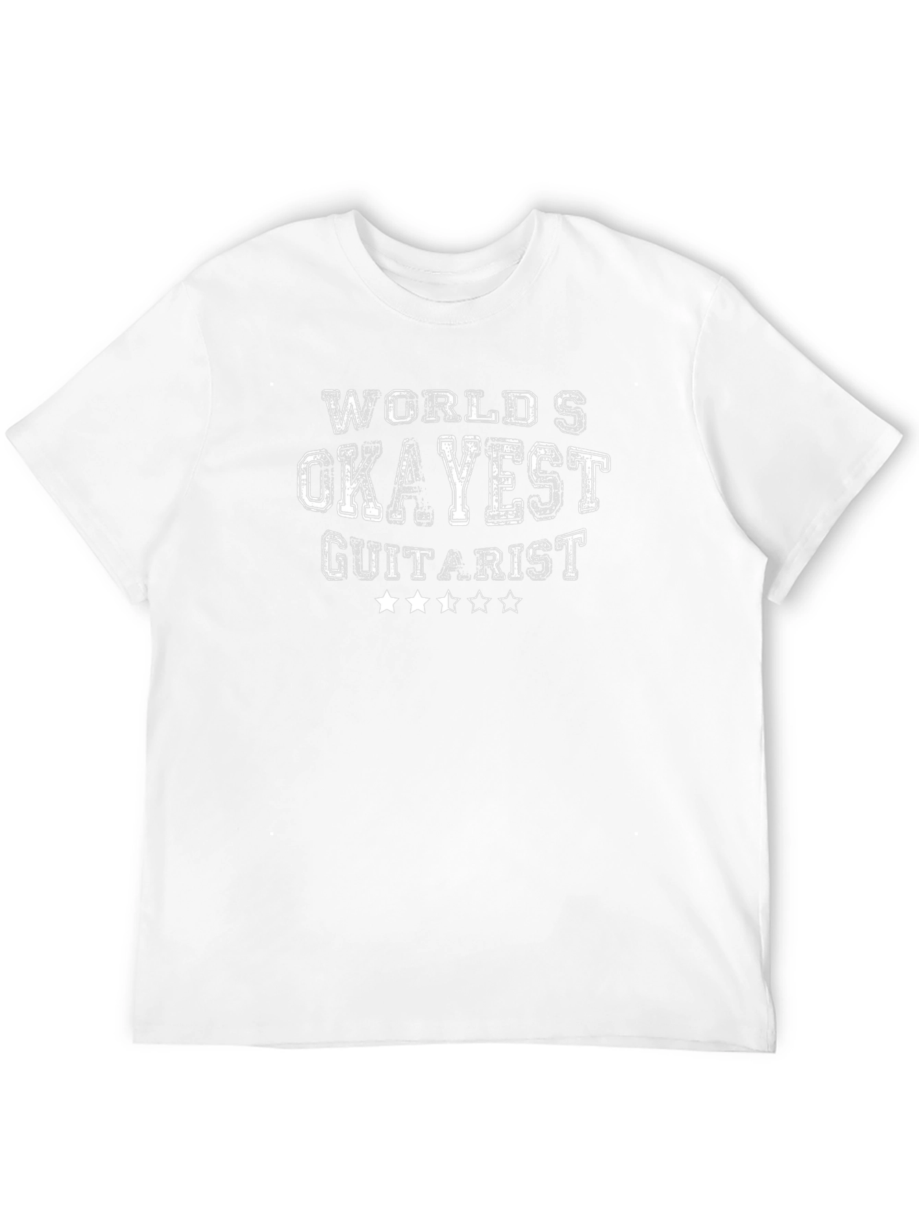 Worlds Okayest Guitarist Black T-Shirt