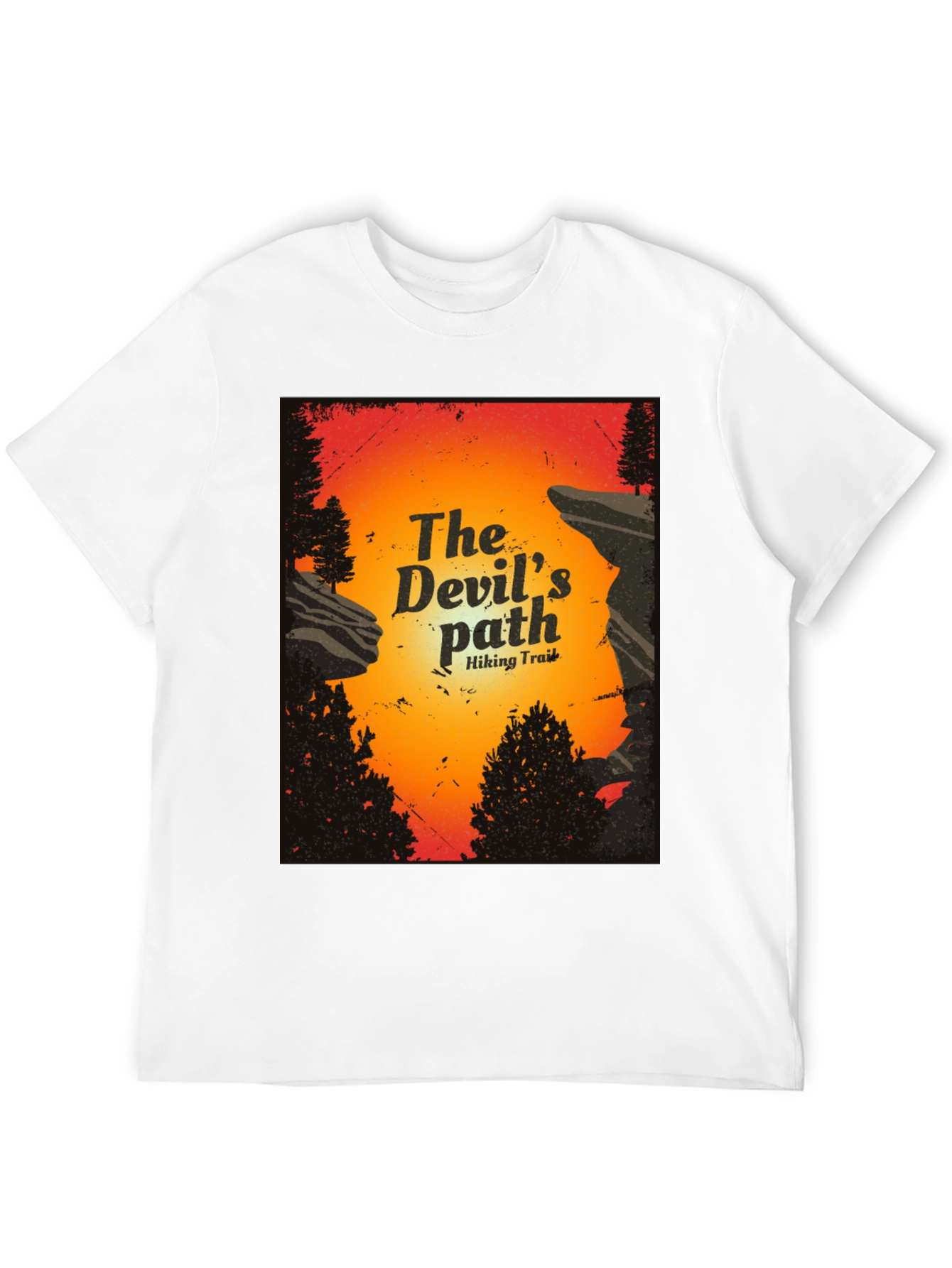 The Devils Path Hiking Trail Graphic T-Shirt