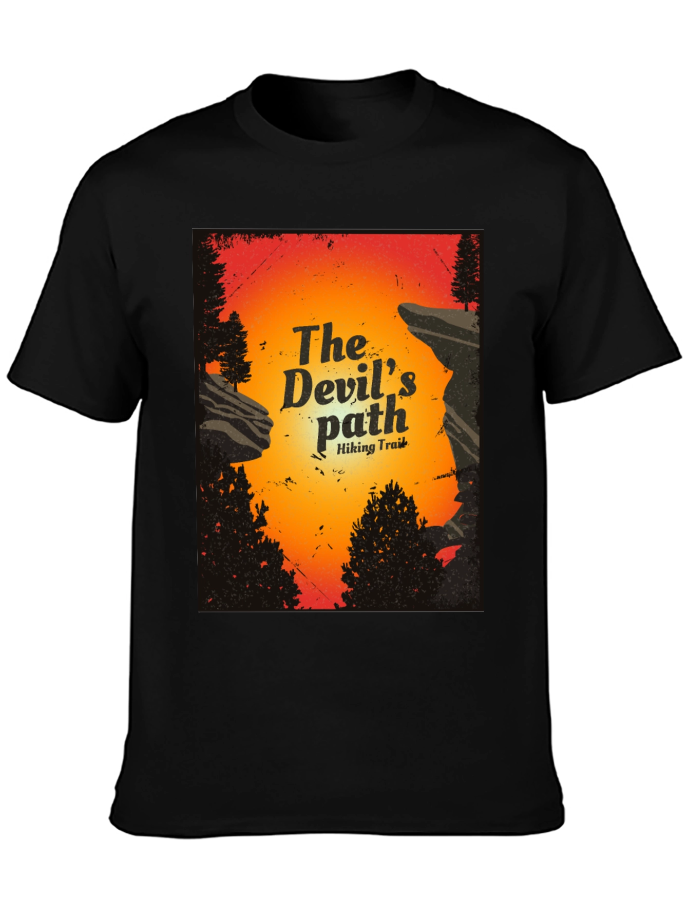 The Devils Path Hiking Trail Graphic T-Shirt