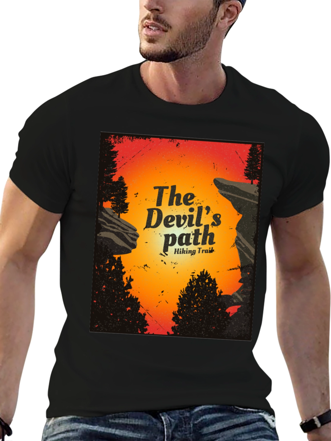 The Devils Path Hiking Trail Graphic T-Shirt