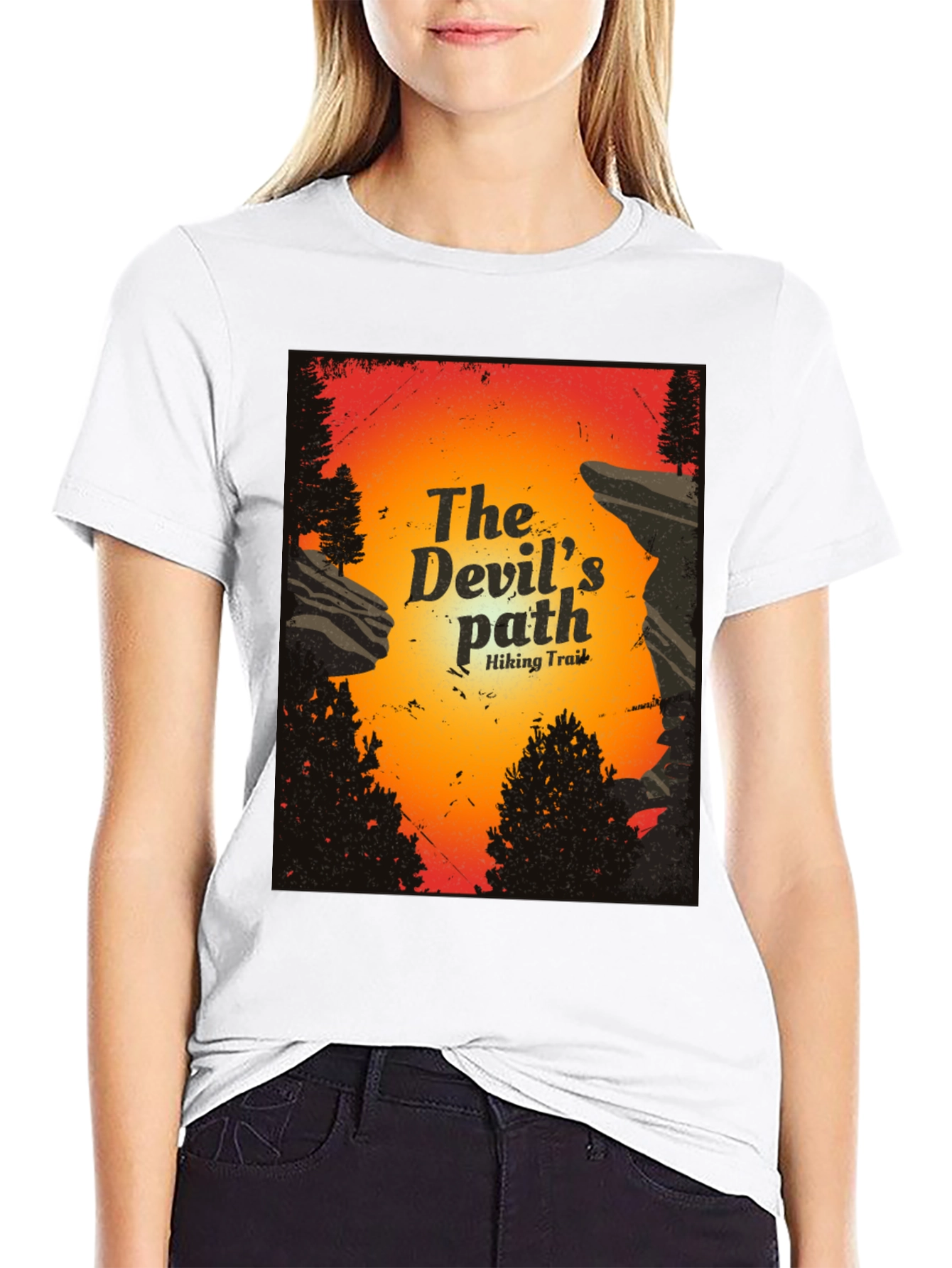 The Devils Path Hiking Trail Graphic T-Shirt