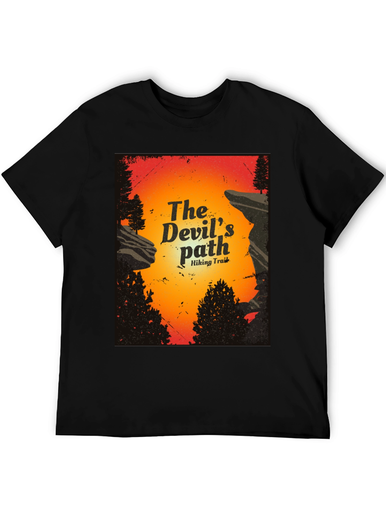 The Devils Path Hiking Trail Graphic T-Shirt