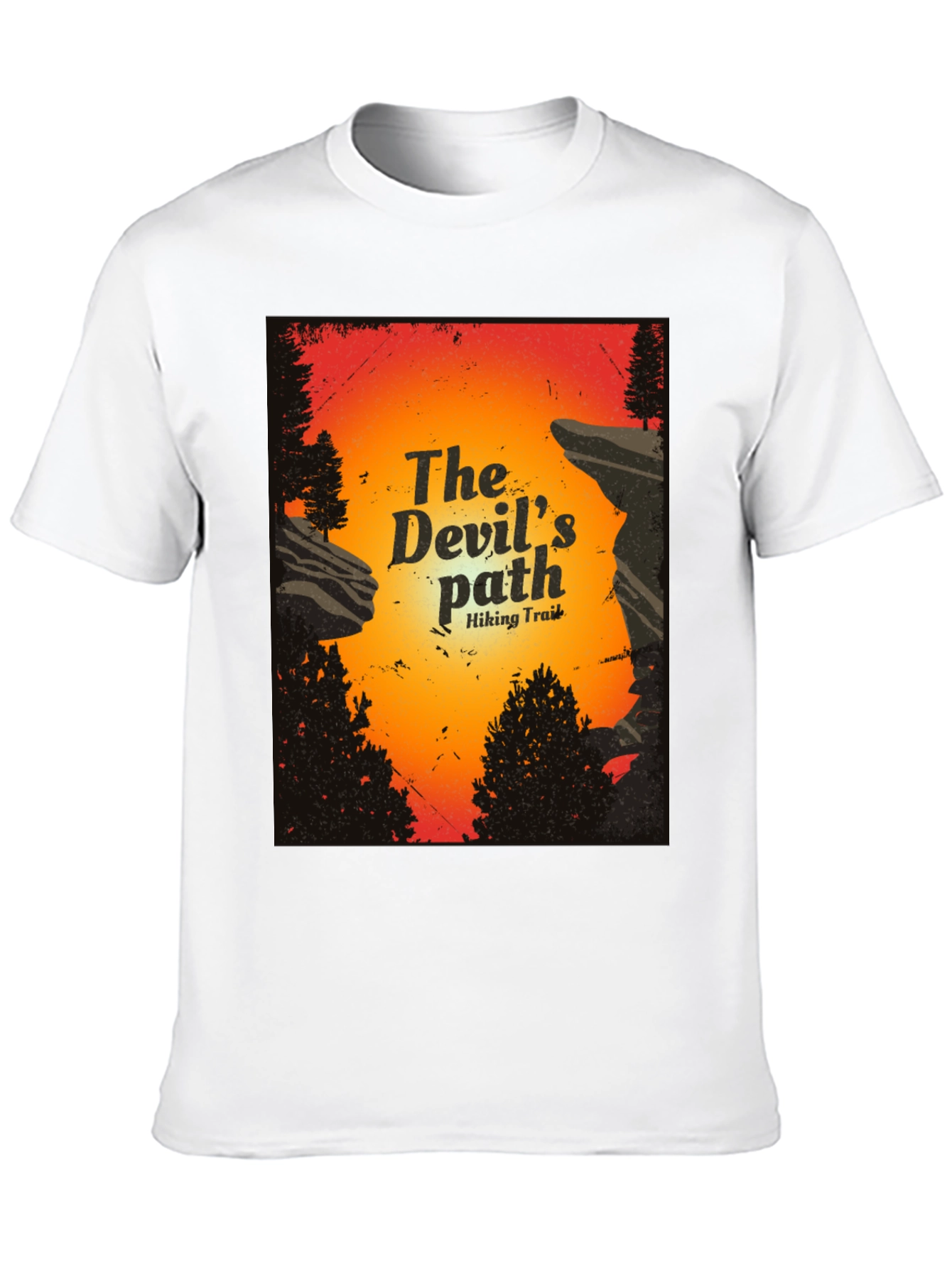 The Devils Path Hiking Trail Graphic T-Shirt