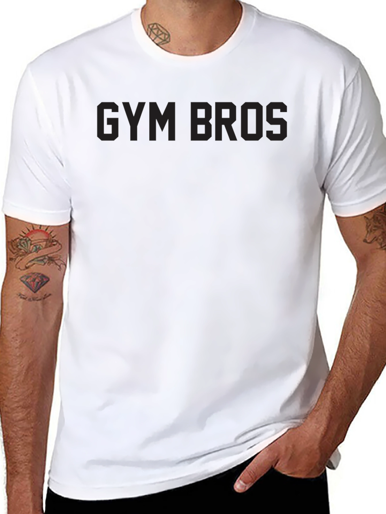 Gym Bros Black T-Shirt - Workout Apparel