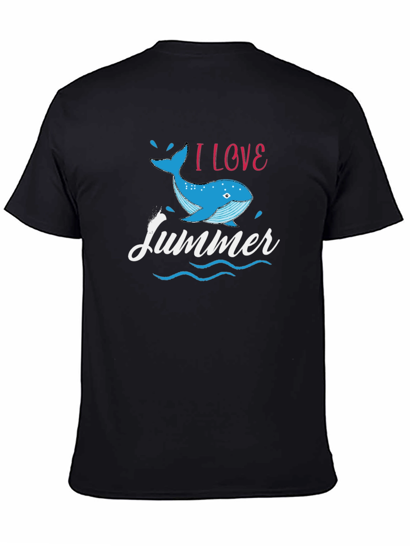 I Love Summer Whale Graphic T-Shirt