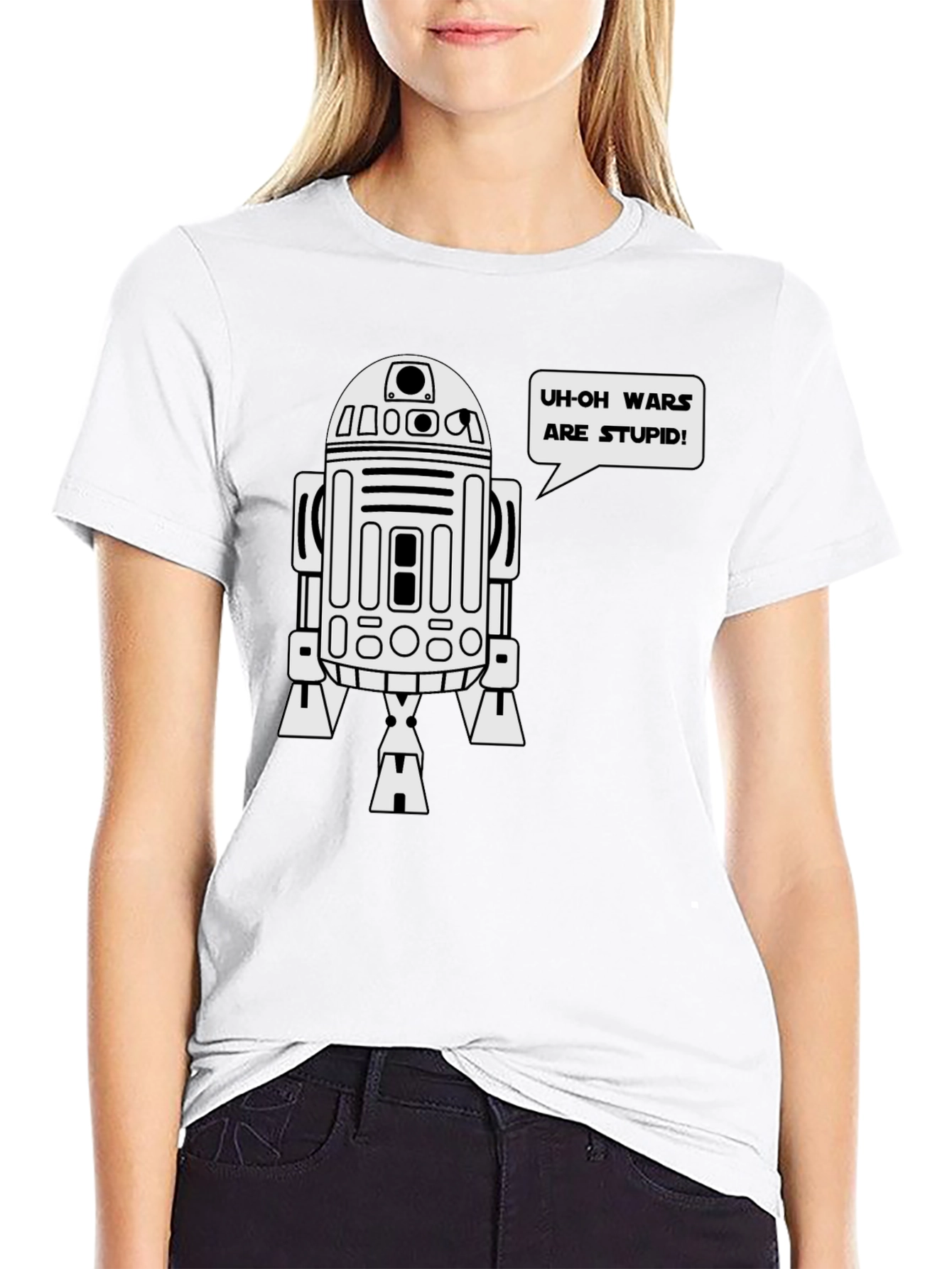 Funny Star Wars R2D2 Graphic T-Shirt