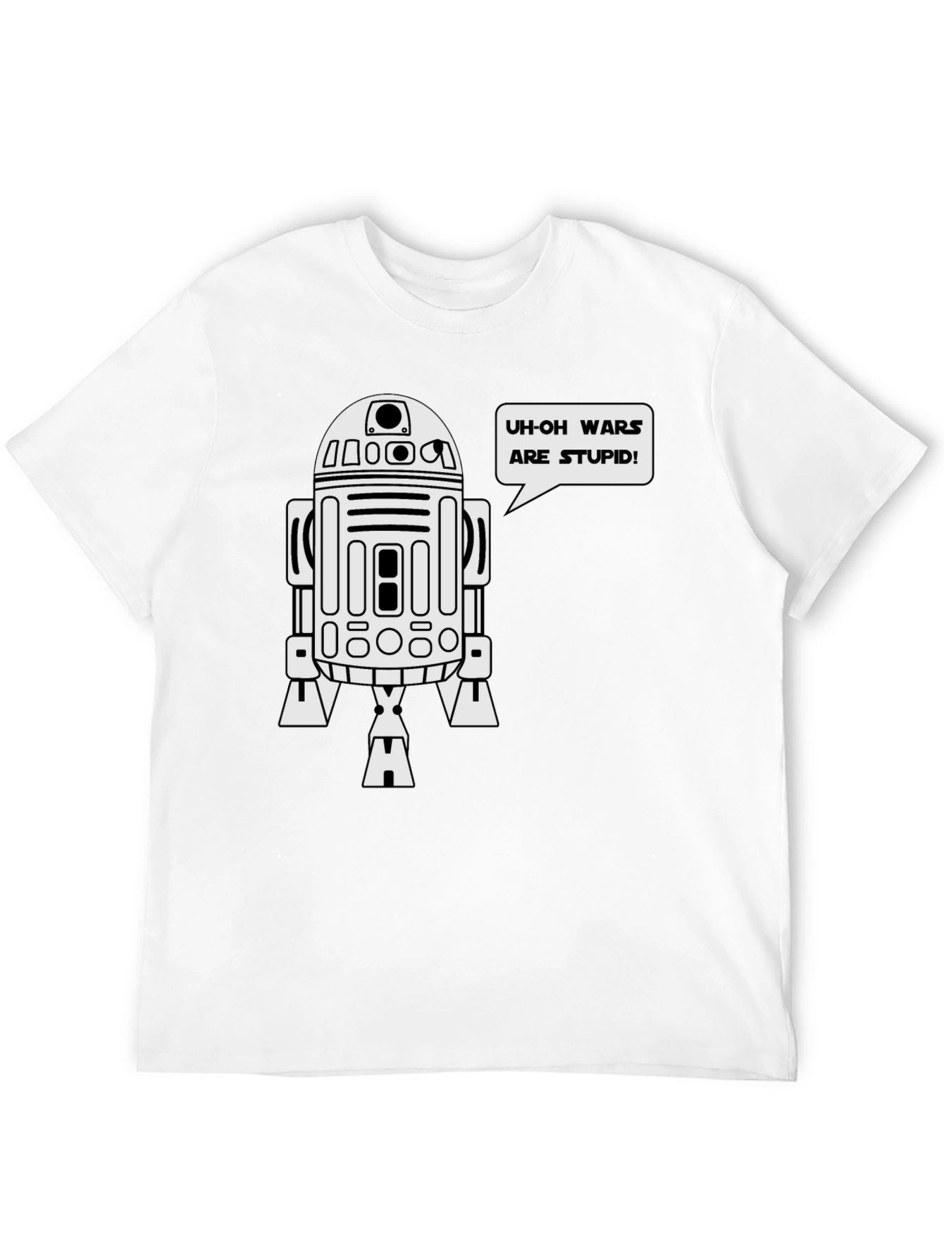 Funny Star Wars R2D2 Graphic T-Shirt