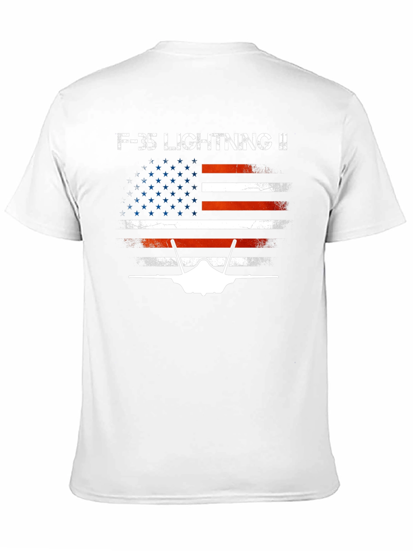 F-35 Lightning II American Flag T-Shirt