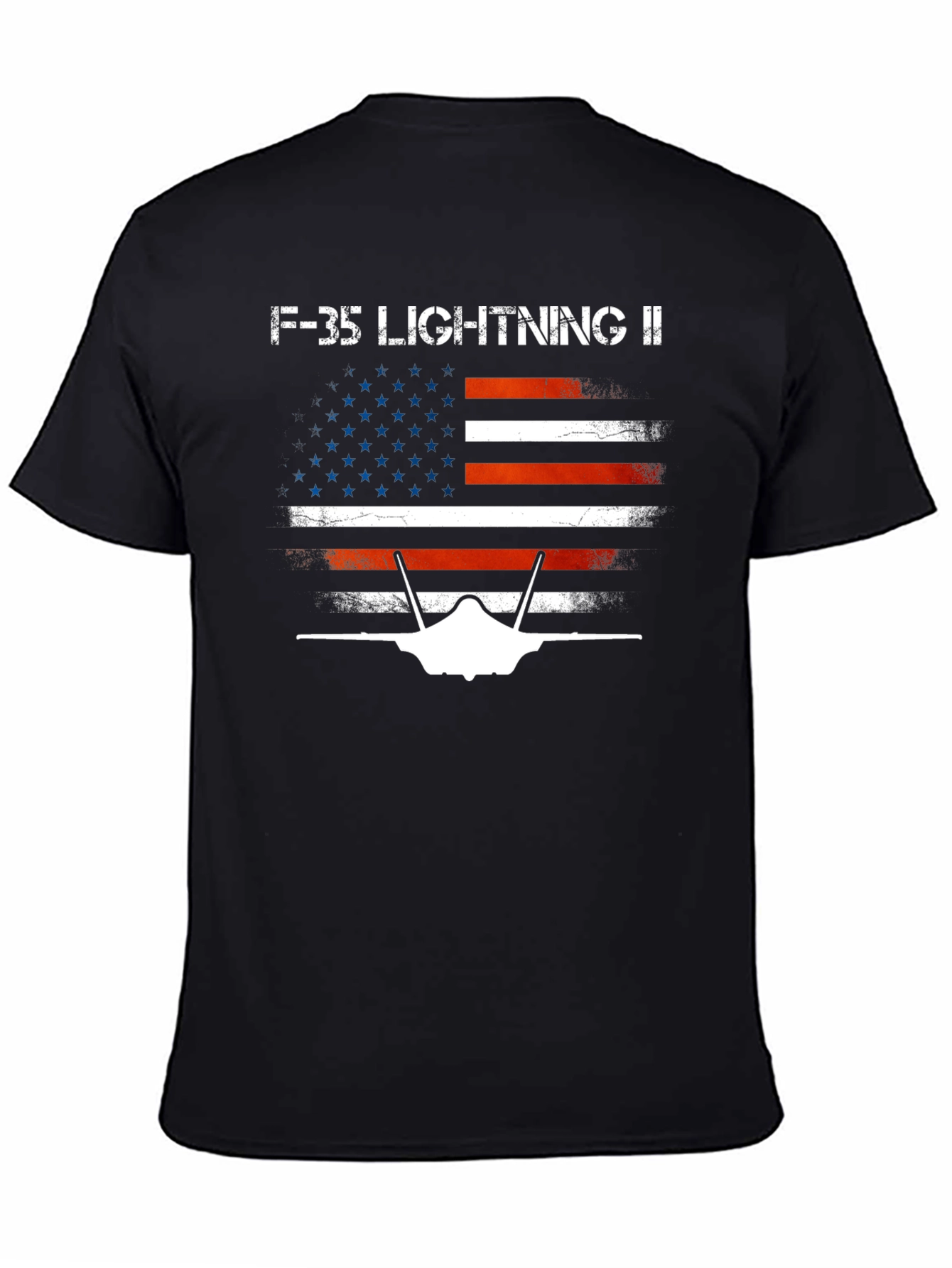 F-35 Lightning II American Flag T-Shirt