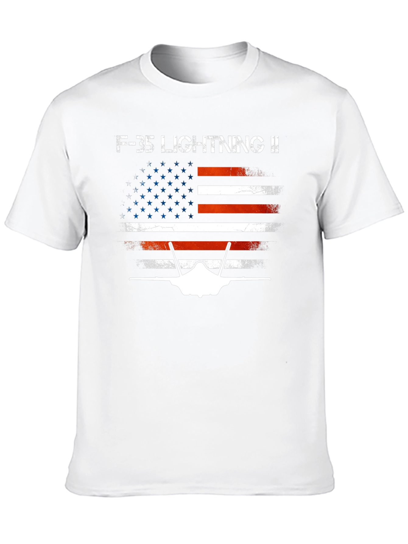 F-35 Lightning II American Flag T-Shirt