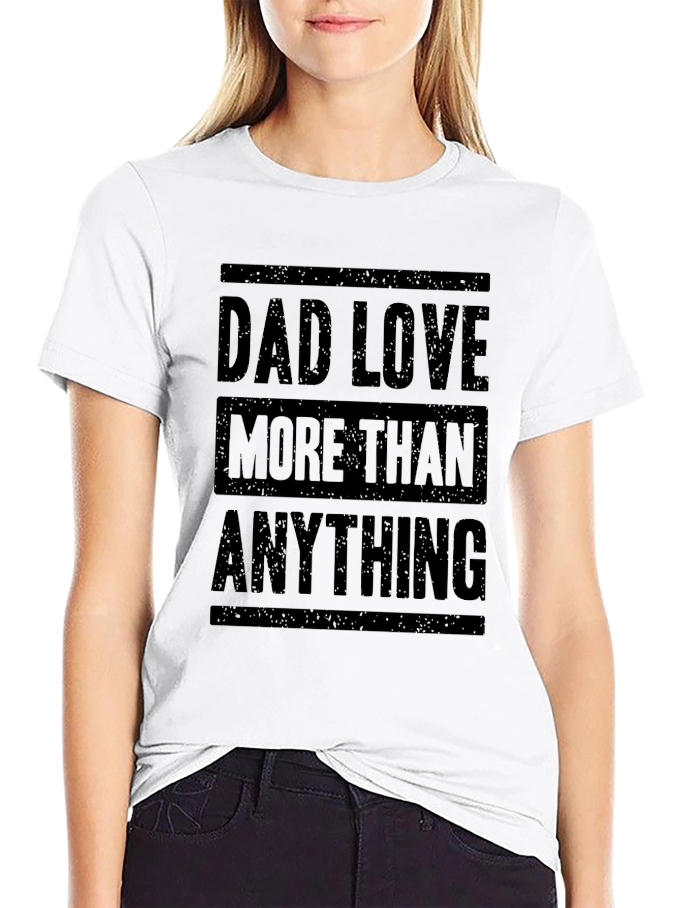 Dad Love More Than Anything Graphic T-Shirt