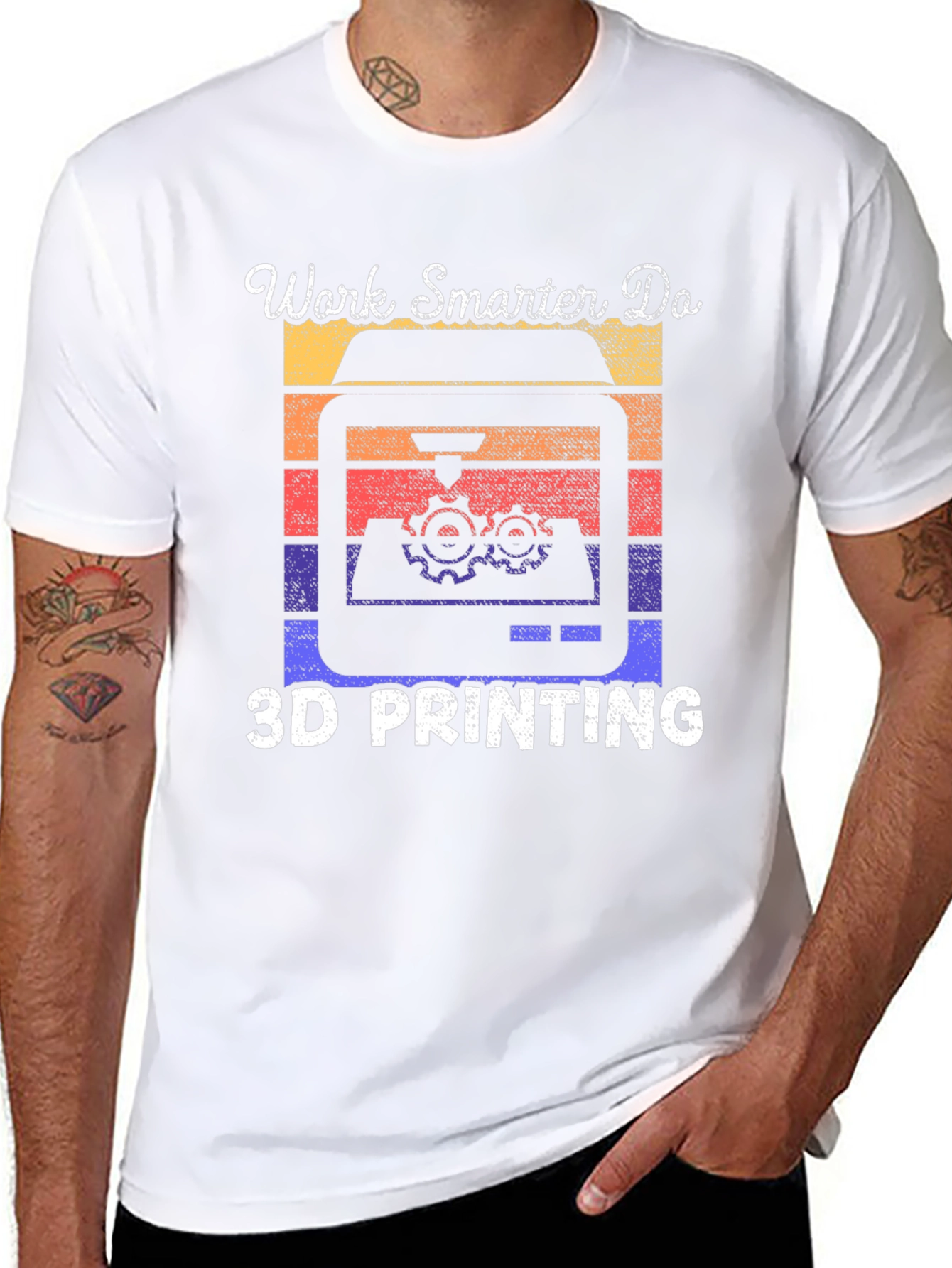 Work Smarter 3D Printing T-Shirt