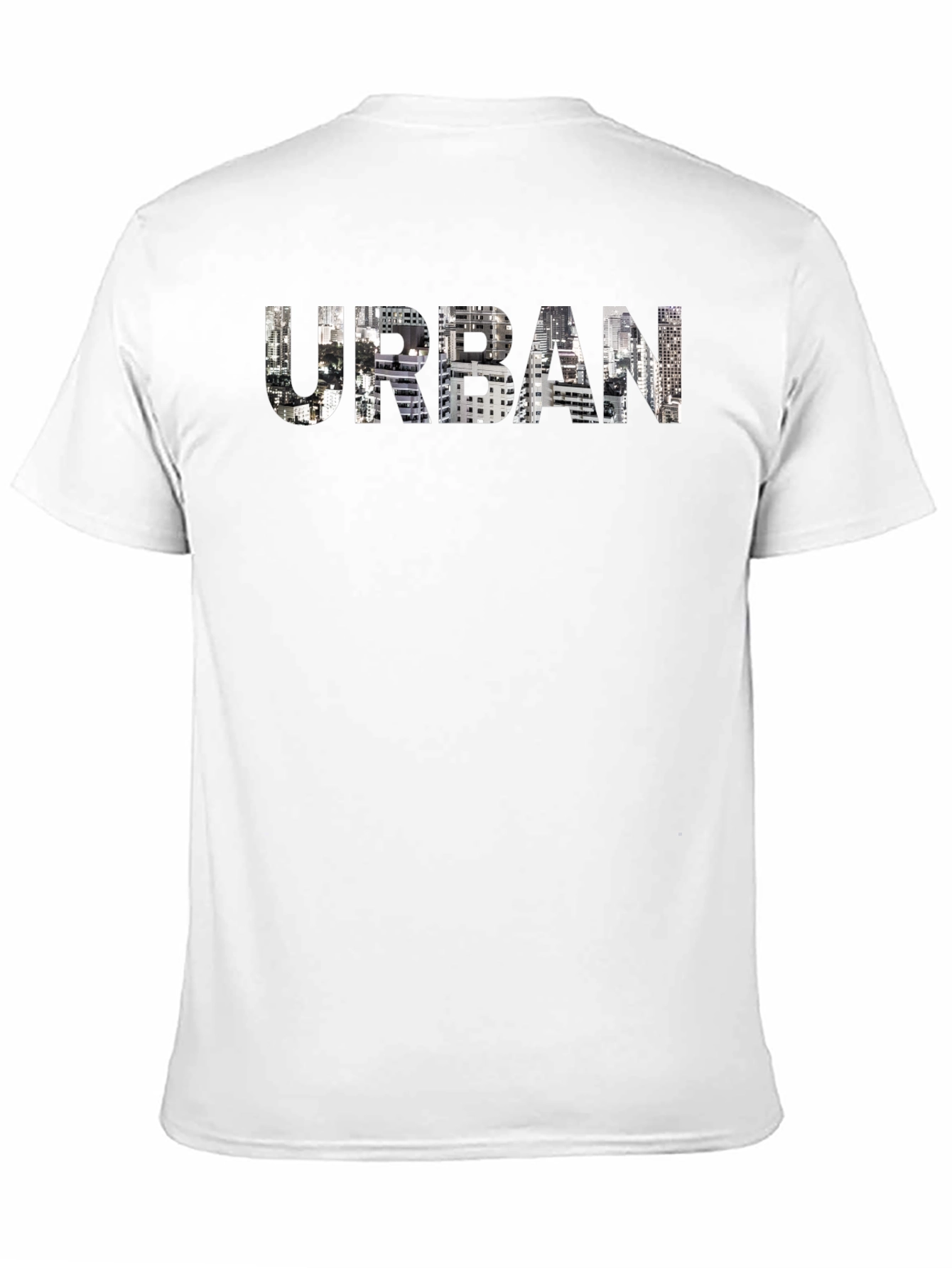 Urban Cityscape Graphic Tee - Mens Black T-Shirt