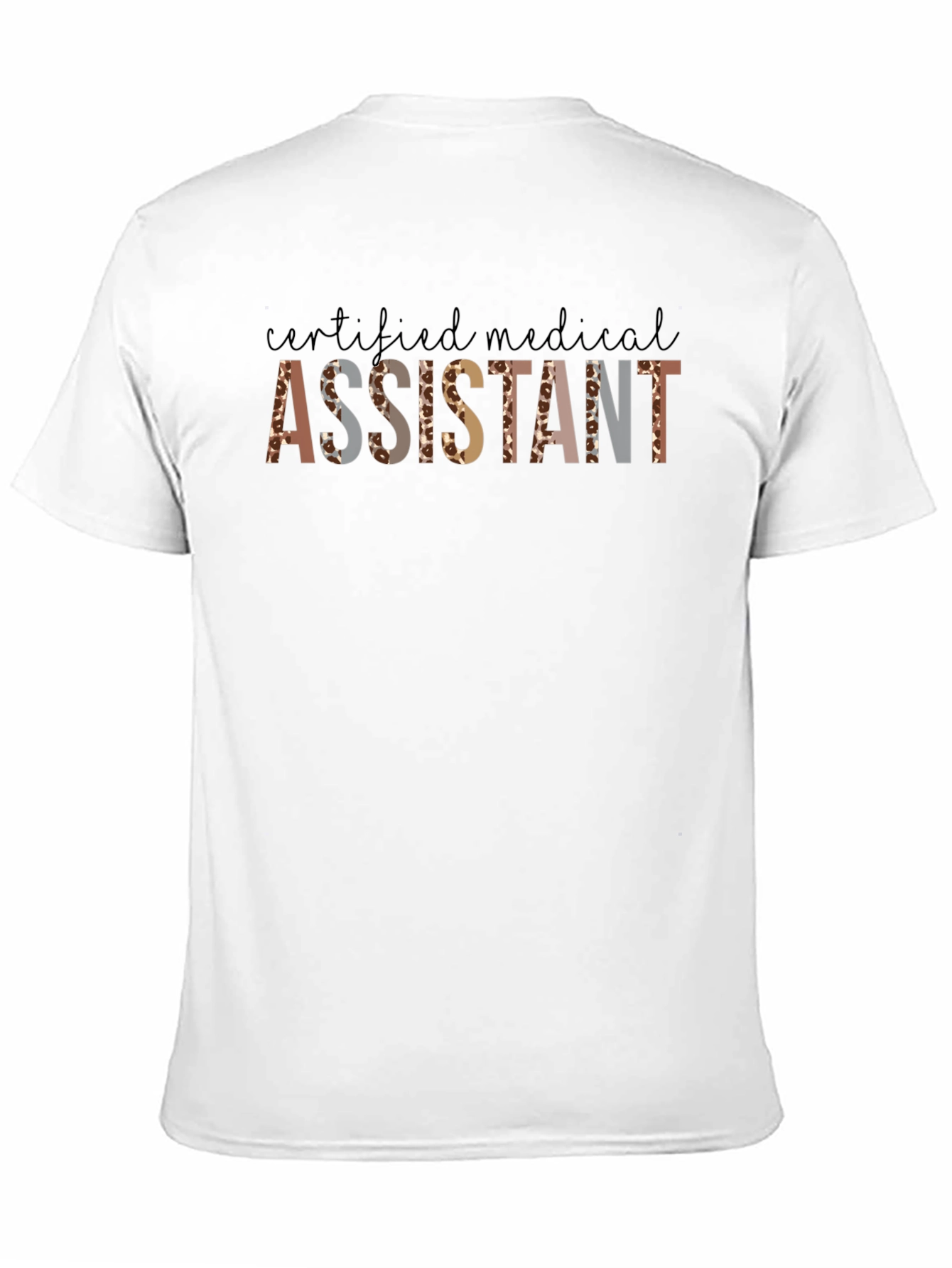 Certified Medical Assistant Leopard Print T-Shirt