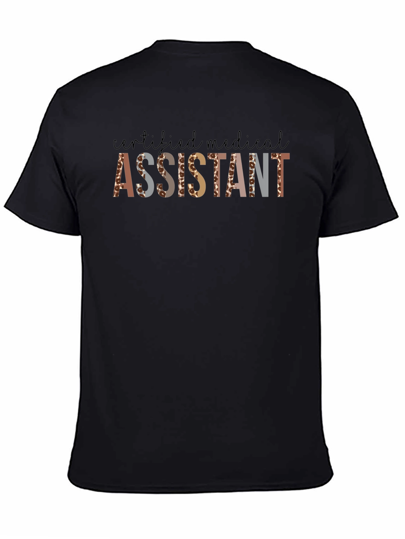 Certified Medical Assistant Leopard Print T-Shirt