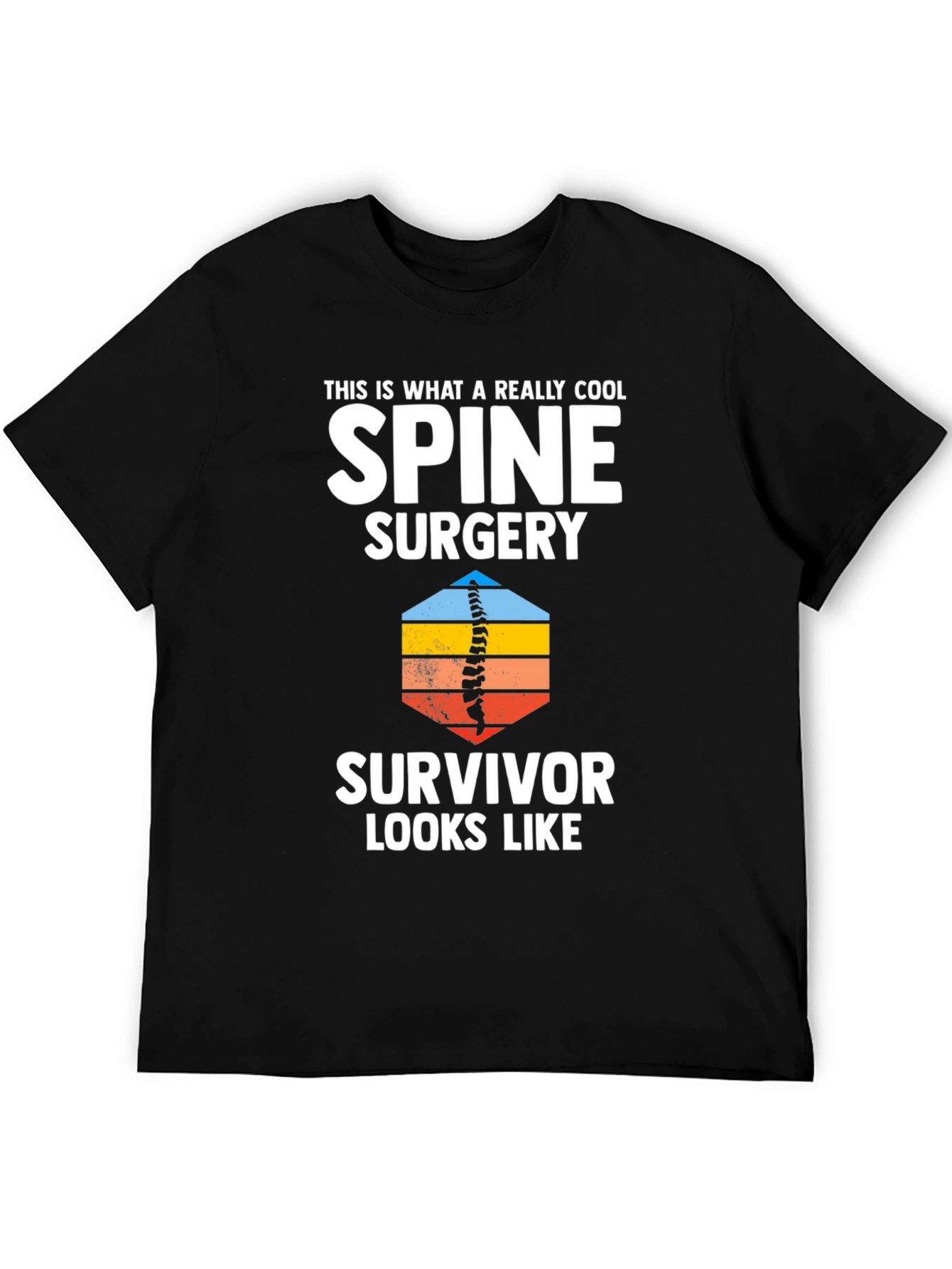 Cool Spine Surgery Survivor Graphic T-Shirt
