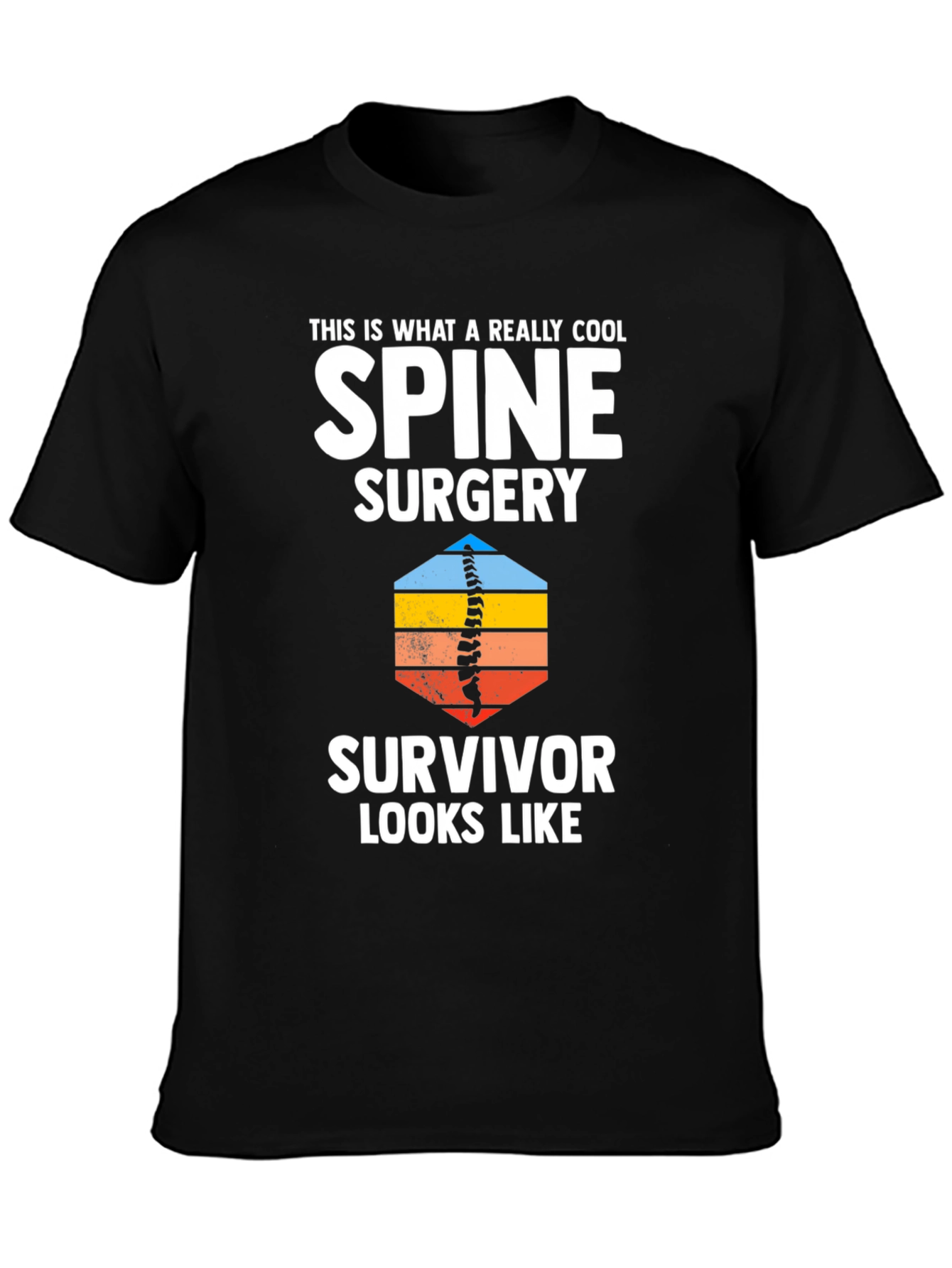 Cool Spine Surgery Survivor Graphic T-Shirt