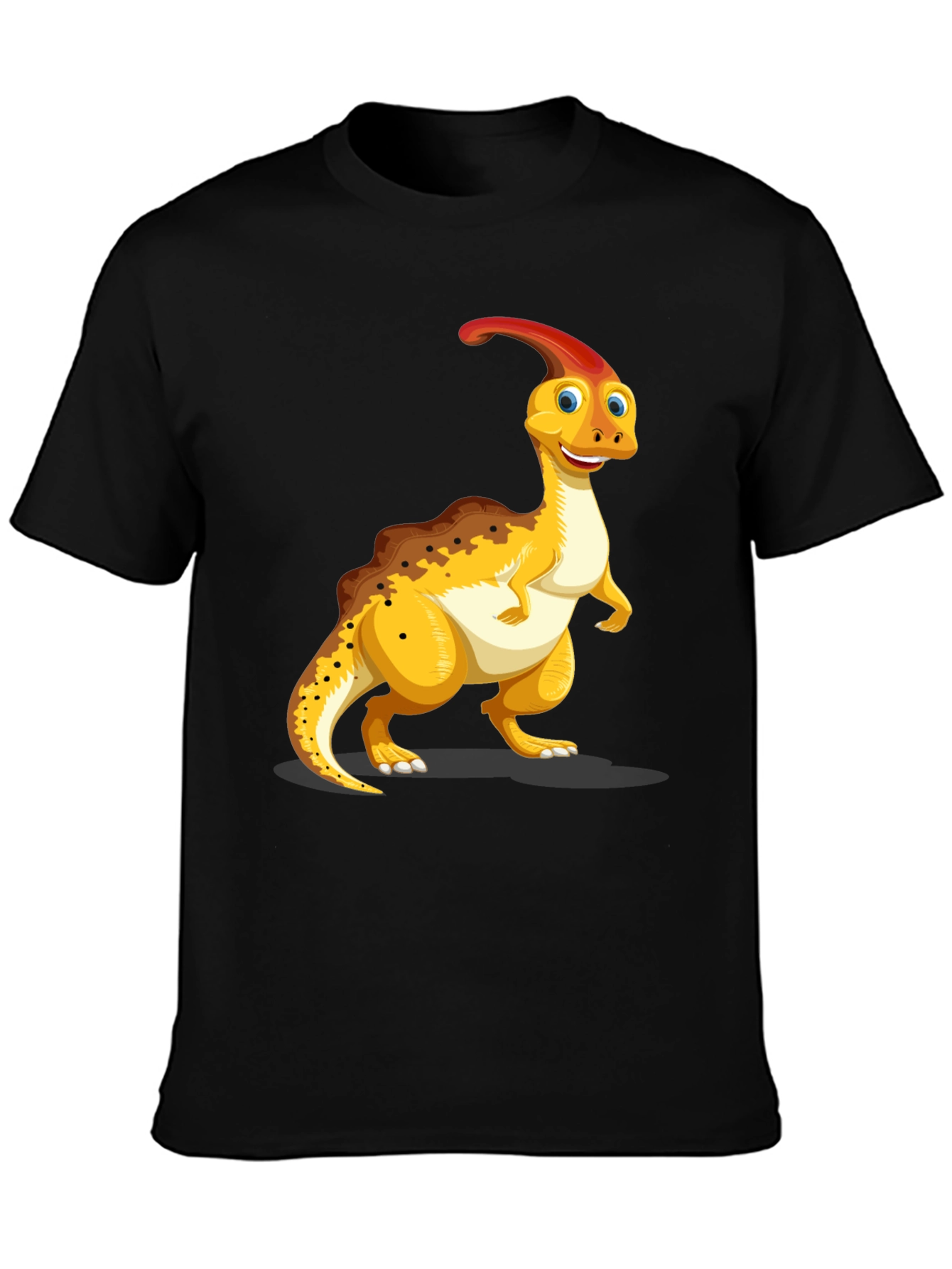 Dino Fun Graphic Tee - Black Casual T-Shirt
