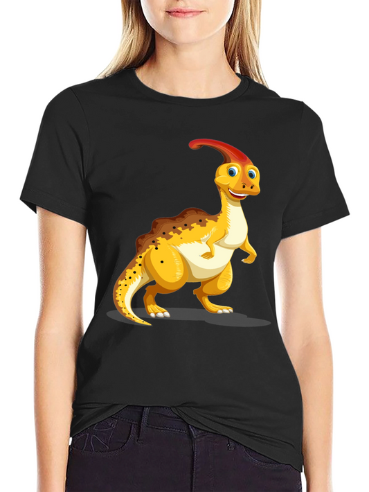 Dino Fun Graphic Tee - Black Casual T-Shirt