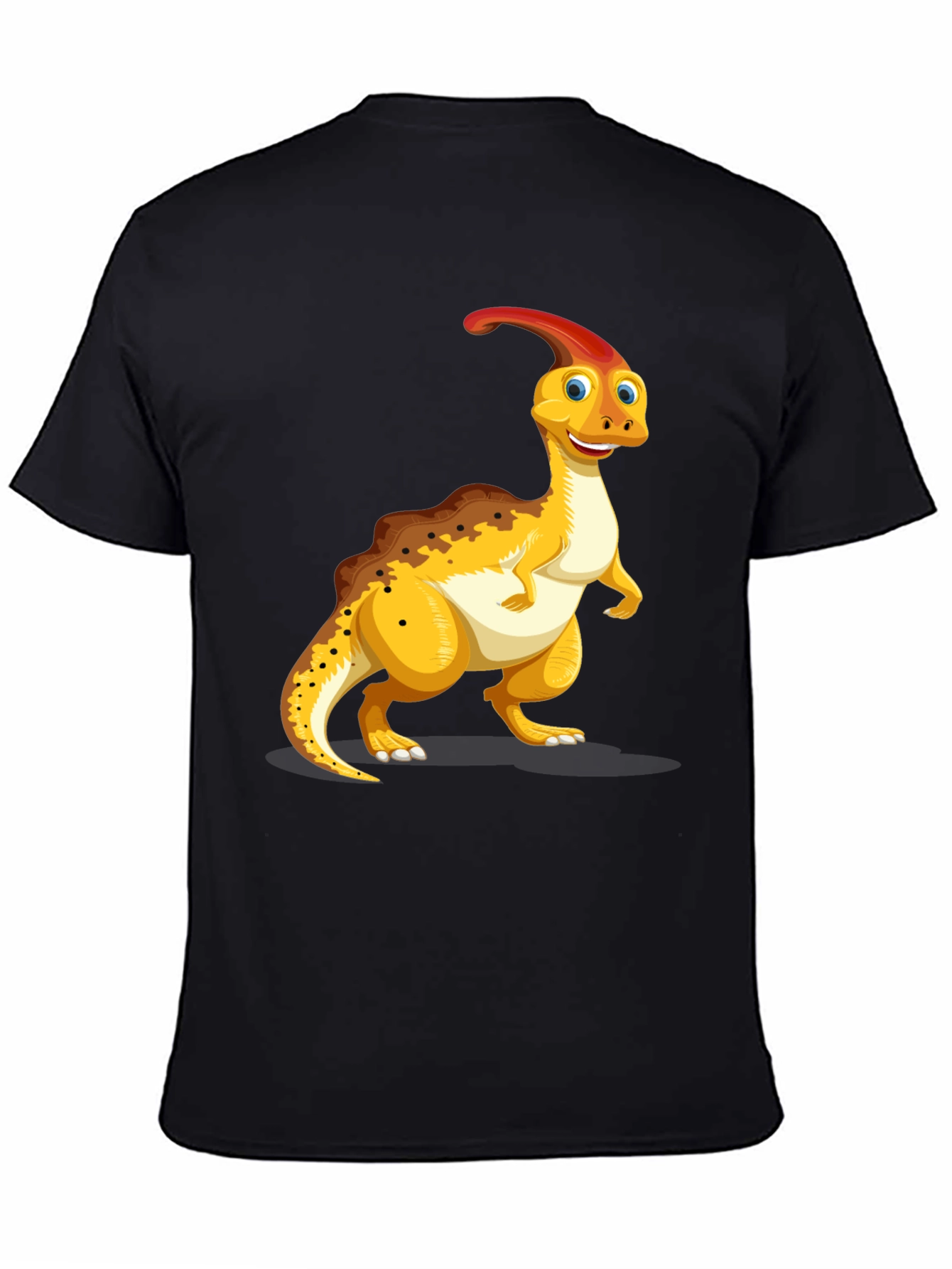 Dino Fun Graphic Tee - Black Casual T-Shirt